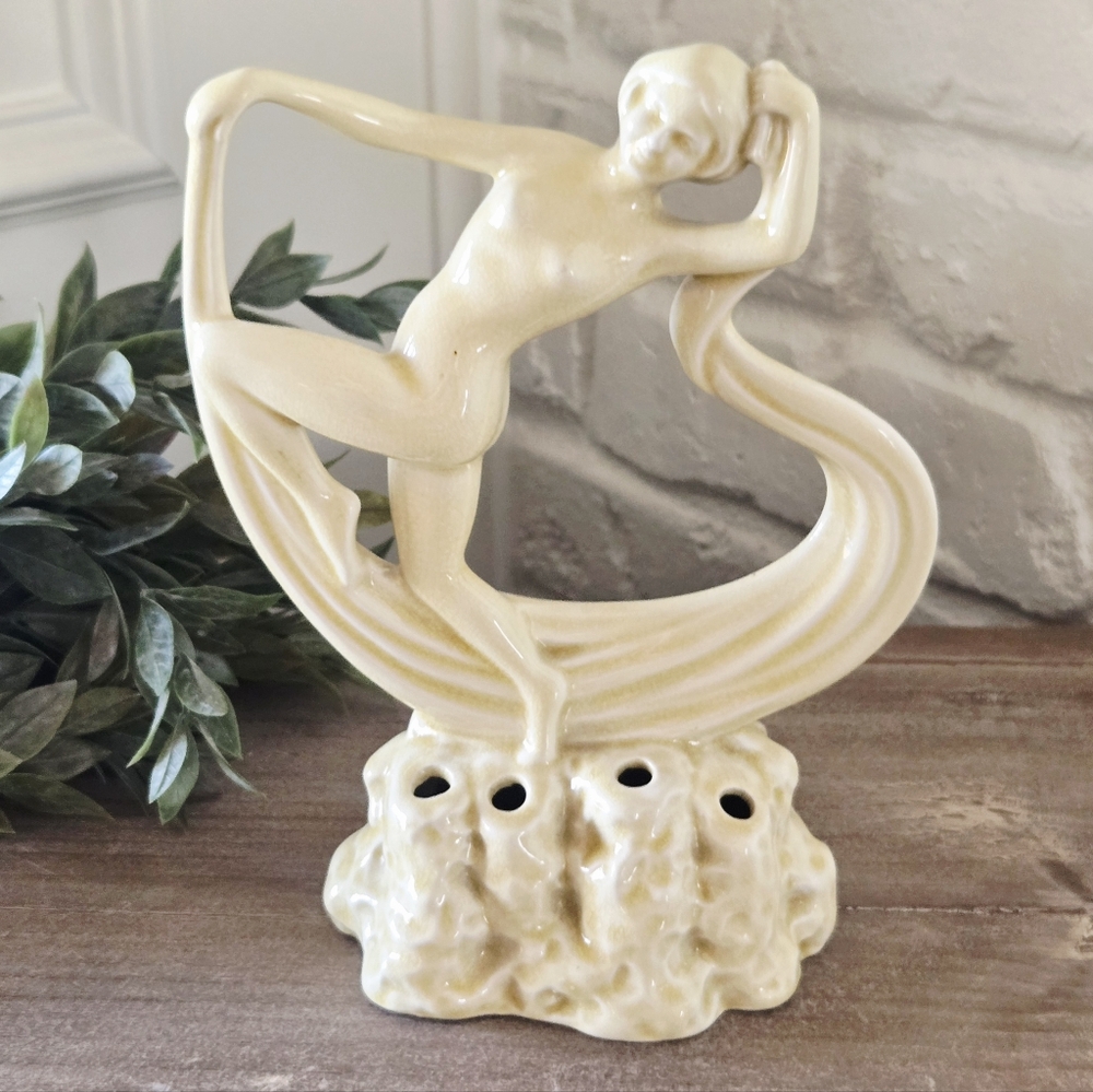 Antique 1930s Art Nouveau Dancing Lady Posy Holder, England/UK